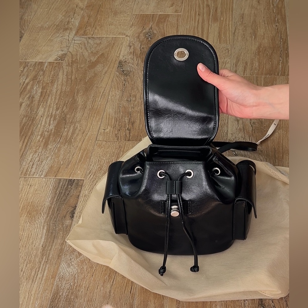 NWT NdeaRose Leather Backpack Korean brand - Picture 7 of 10